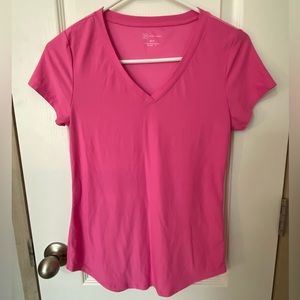 Bright Pink V-Neck
